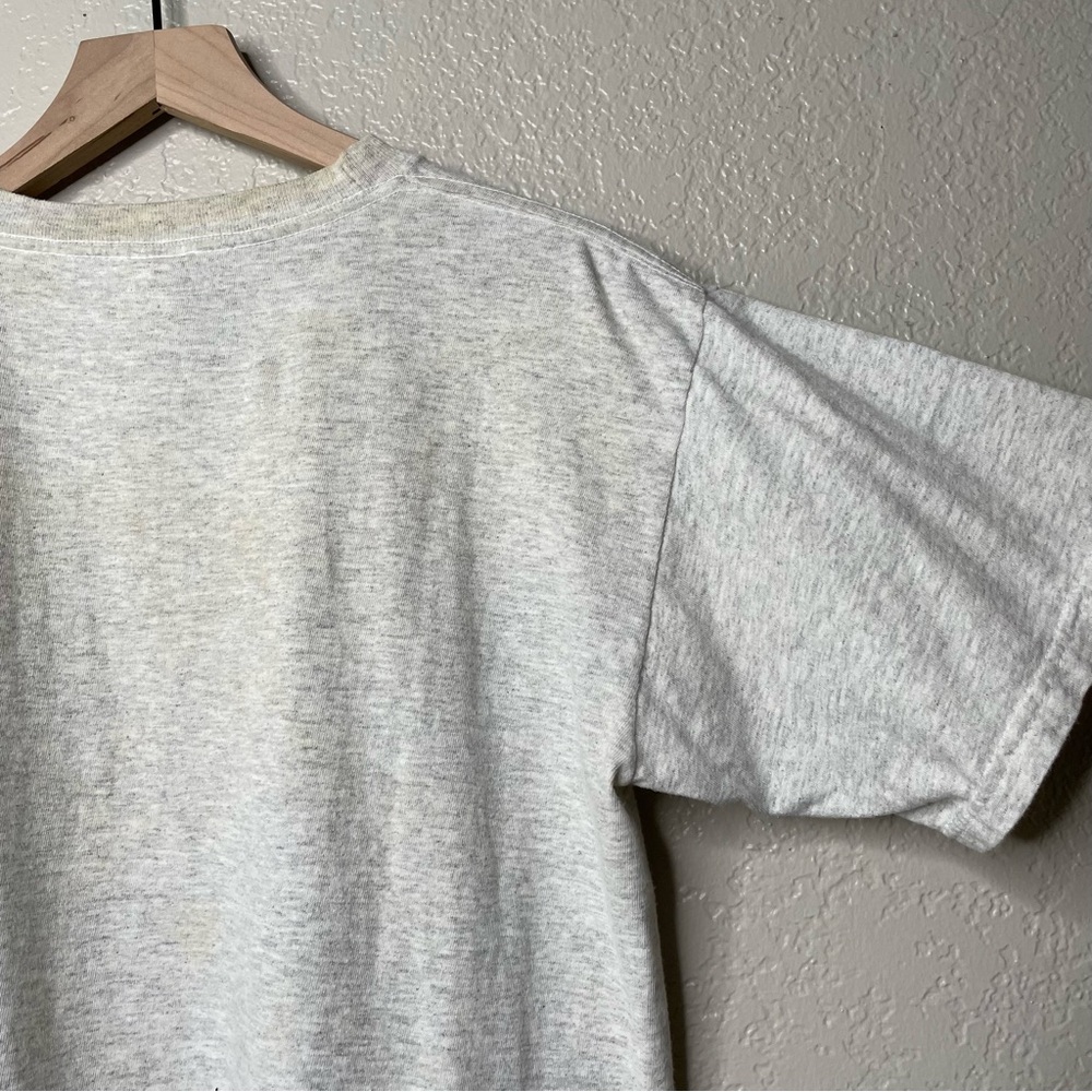 90s Vintage Green Bay Packers T Shirt Heather Gray Graphic Tee - Picture 14 of 15